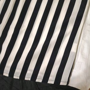 Black And White Striped Top For Women