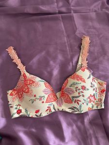Floral Print Bra