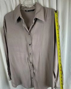 Zara Soft Oversized Shirt, Lavender,