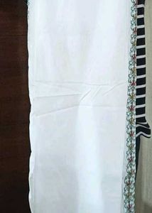 Unstitched Suit Piece Black And White