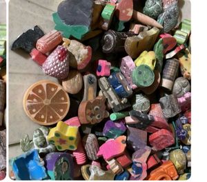 vintage Mixed Eraser Lot