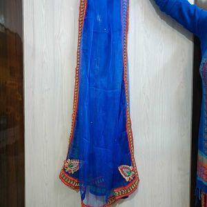 Red Embroidered Lehenga