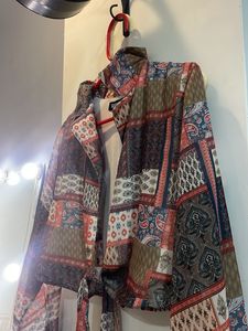 Sassafras Patchwork Crop Top
