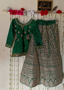 Cancan Heavy Bridal Lehanga For Wedding