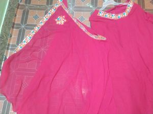 Pink Bollywood Dhoti Lehenga Sari With Jacket ✨