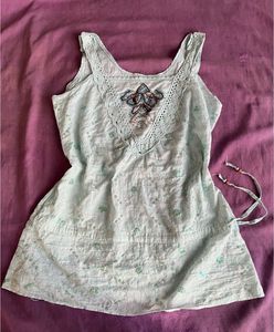 Embroidered Tank Top
