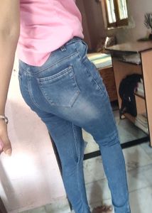 Ripped Knee Denim Jeans
