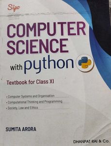 Computer Science with Python - Class XI Textbook