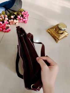 1. Maroon Shoulder Bag