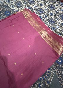 Magenta Silk Blend Saree
