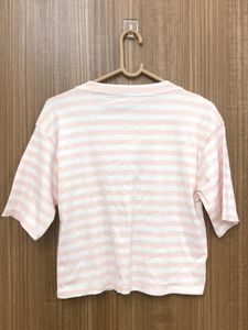 Peach &amp; White T-shirt