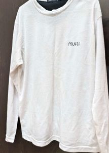 ⚪ Mufti White Long-Sleeve Tee ⚪
