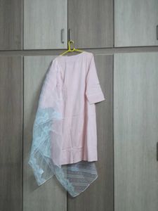 Pink Embroidered Kurta Set nt available below 2000