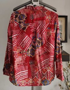 Printed Button Down Shirt