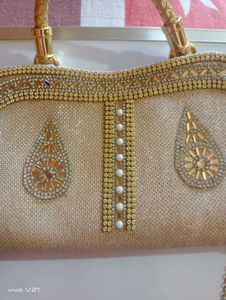 Golden Wedding Bag