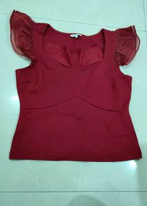 Maroon Coloured Top