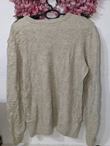 Light Brown Thin Woolen Top