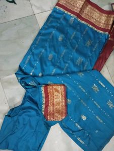 Saree With Stitched Designer Blouse