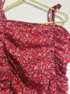 Floral Print Mini Dress