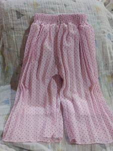 Crop Top With Plazzo