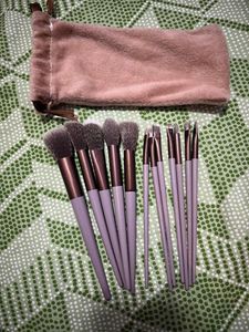 12 Piece Makeup Brush Set - Lavender