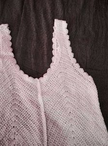 Crochet Button-Up Tank Top
