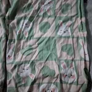 Cute Bunny Print Pajama Set