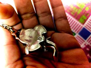Ganesha Keychain with Charm