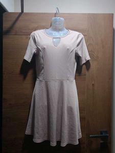 (H&M)Blush Pink Fit And Flare Dress
