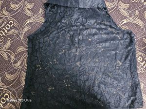 Transparent Black Summer Top