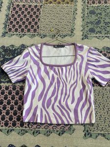 Zebra Print Crop Top