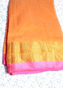 Red &amp; Gold Saree