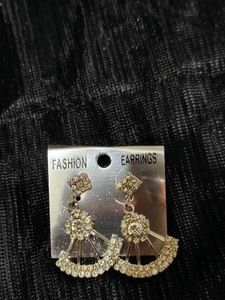 Sparkling Silver Earrings