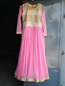 Elegant Pink Ethnic Gown