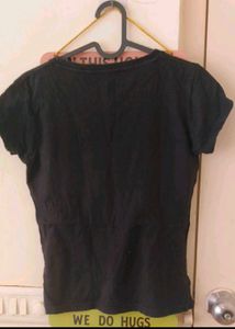 Donation Khaki Harem Pants With Black Top
