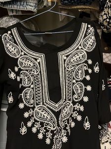 Black Embroidered Kurti