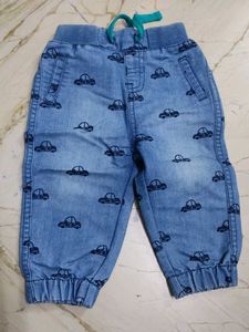 Cute Car Print Baby Pants