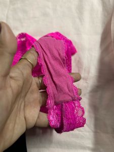 Pink Lace Briefs