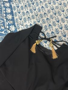 Women’s Trendy Black Anarkali Kurta And Dupatta