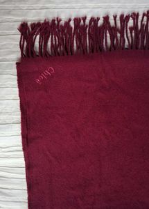 Chloe Burgundy Wool Scarf