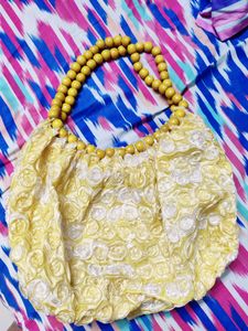 light weight yellow handbag