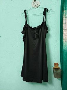 Elegant Black Night Dress
