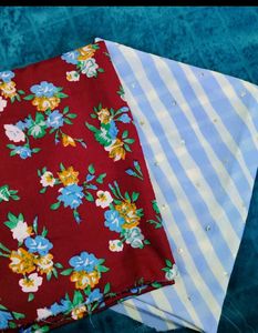 Red Floral Fabric