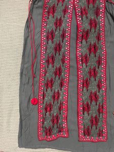 Olive Kurta with Embellishments