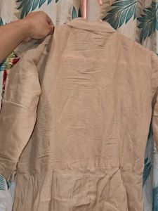 Rose Embroidery Work Front Open Kurta