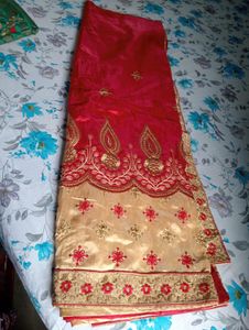 Elegant Embroidered Saree
