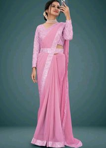 Elegant Pink Saree