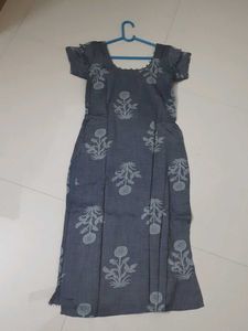 Blue Stitched Kurti