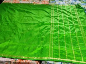 Leaf Green Silk Saree