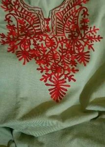 Embroidered winter Kurta Set